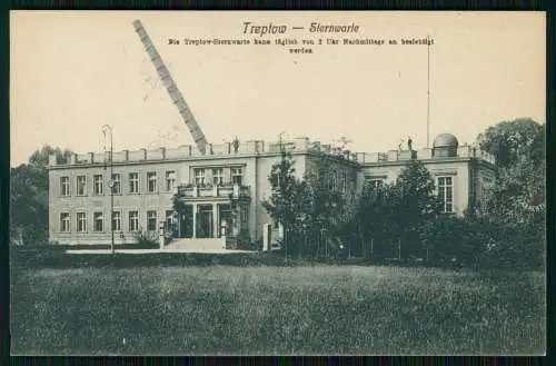 AK Berlin Treptow, Sternwarte mit einem riesigen Fernrohr auf dem Dach 1925