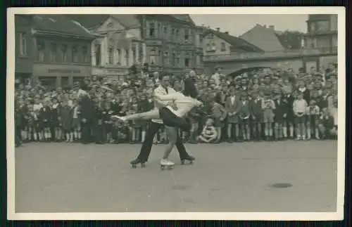 4x Foto Ursula Ante Rollschuh-Club Dortmund Training auf Vereinsgelände 1936-45