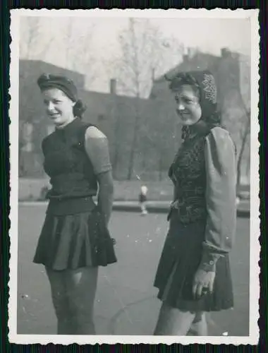 3x Foto Ursula Ante Rollschuh-Club Dortmund Training auf Vereinsgelände 1936-45