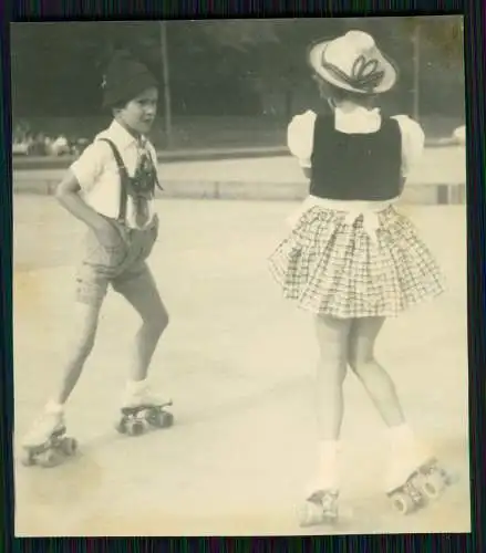 3x Foto Ursula Ante Rollschuh-Club Dortmund Training auf Vereinsgelände 1936-45