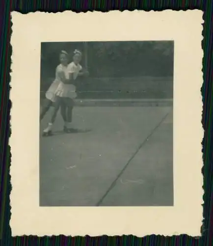 4x Foto Ursula Ante Rollschuh-Club Dortmund Training auf Vereinsgelände 1936-45