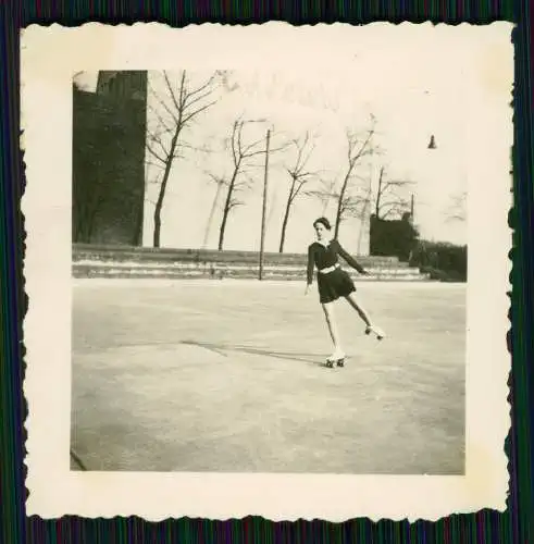 6x Foto Ursula Ante Rollschuh-Club Dortmund Training auf Vereinsgelände 1936-45