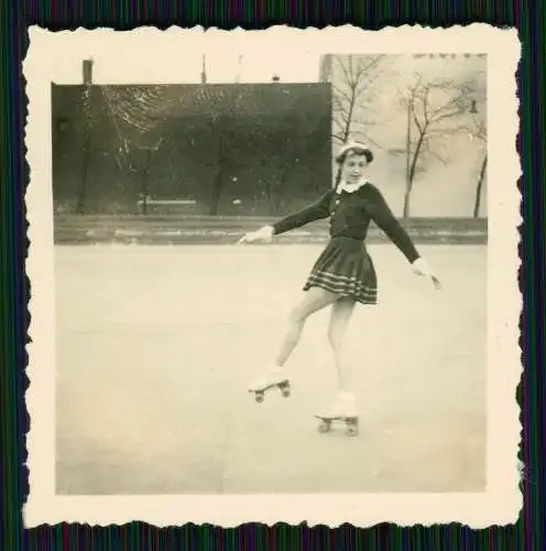 6x Foto Ursula Ante Rollschuh-Club Dortmund Training auf Vereinsgelände 1936-45