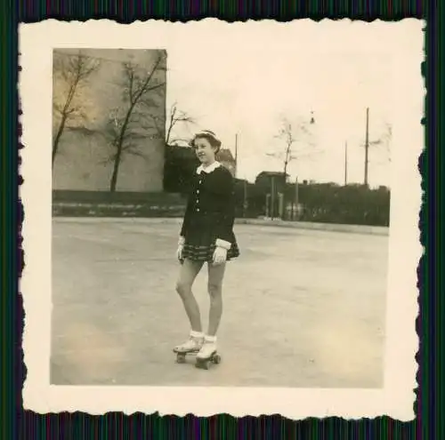 6x Foto Ursula Ante Rollschuh-Club Dortmund Training auf Vereinsgelände 1936-45