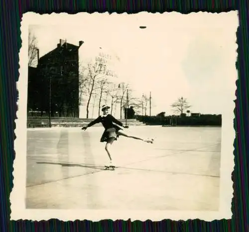 6x Foto Ursula Ante Rollschuh-Club Dortmund Training auf Vereinsgelände 1936-45