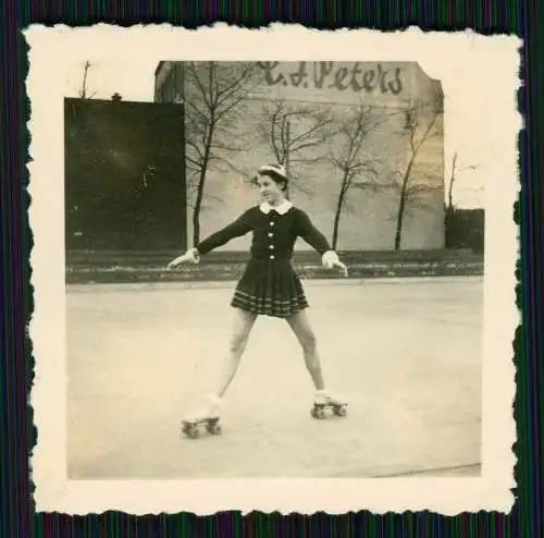 6x Foto Ursula Ante Rollschuh-Club Dortmund Training auf Vereinsgelände 1936-45