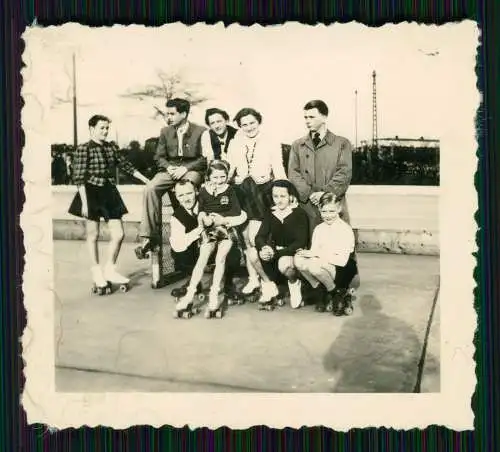 6x Foto Ursula Ante Rollschuh-Club Dortmund Training auf Vereinsgelände 1936-45