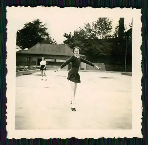 6x Foto Ursula Ante Rollschuh-Club Dortmund Training auf Vereinsgelände 1936-45