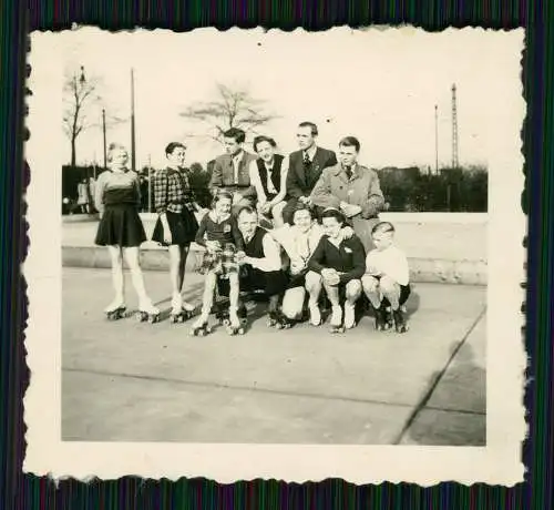 6x Foto Ursula Ante Rollschuh-Club Dortmund Training auf Vereinsgelände 1936-45