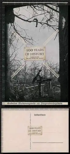 AK 1. WK Erobertes Maschinengewehr als Fliegerabwehrgeschütz Geschütz