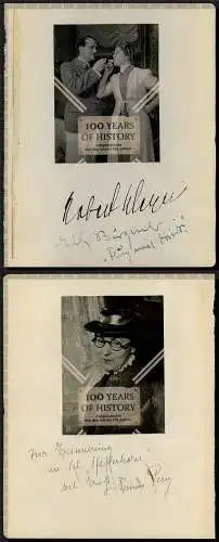 Foto Autogramme Robert Meyn - Elly Burgmer und Emmy Percy 1938 Theater Hamburg