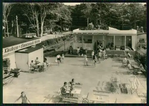 Foto AK Ostseebad Graal Müritz, Cafe Terrasse Kuchen Limonade Bier DDR gelaufen