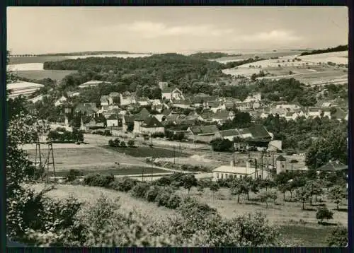 Foto AK  Bad Bibra im Burgenlandkreis Sachsen-Anhalt Panorama DDR gelaufen