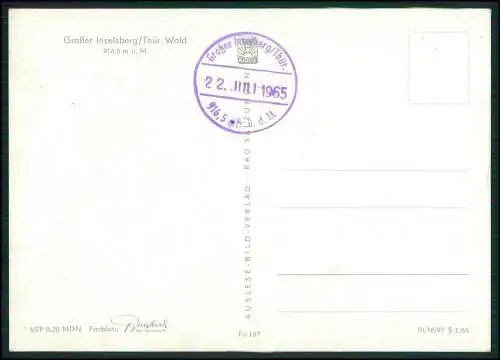 Foto AK Brotterode in Thüringen, Großer Inselsberg, Berggasthof Stöhr DDR