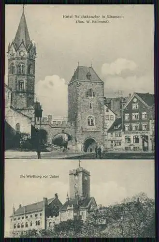 AK Eisenach, Hotel Reichskanzler, Karlsplatz am Nikolaitor, Inh. W. Hellmund