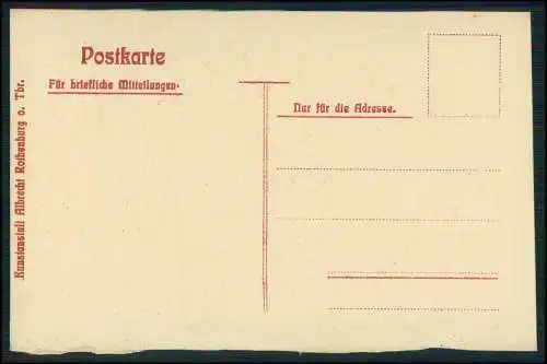 sehr seltene alte Künstler Präge AK Kunstanstalt Albert Rothenburg ob der Tauber