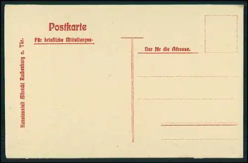 sehr seltene alte Künstler Präge AK Kunstanstalt Albert Rothenburg ob der Tauber