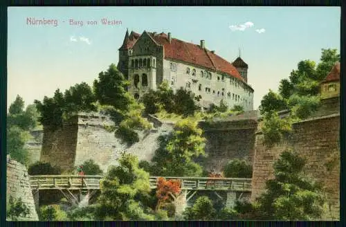 6x alte AK Postkarte Nürnberg in Mittelfranken Bayern, diverse Ansichten um 1910