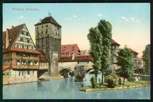 6x alte AK Postkarte Nürnberg in Mittelfranken Bayern, diverse Ansichten um 1910