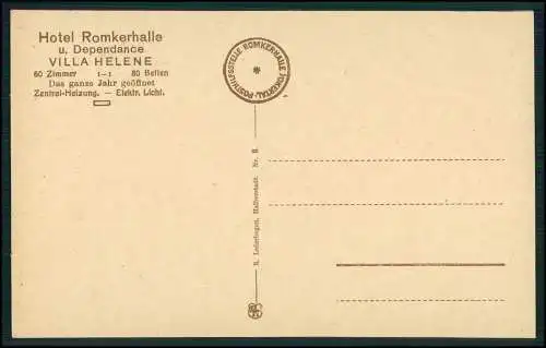 AK Teufelskanzel Oker Goslar Harz Okertal Hotel Romkerhalle Villa Helene 1925