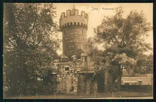 AK Ansichtskarte Postkarte Jena in Thüringen, Pulverturm 1911 gelaufen