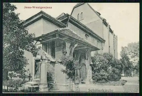 AK Wenigenjena Jena in Thüringen, Kirche in der Schiller getraut wurde 1911 gel.