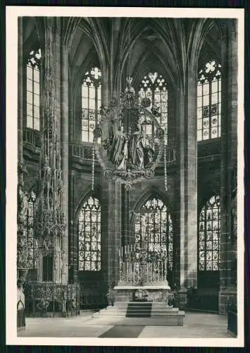 5x Foto AK Nürnberg Kirchen St. Sebald Sebalduskirche und Lorenzkirche 1936