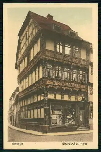 AK Ansichtskarte Einbeck, Niedersachsen Eickesches Haus an der Marktstraße 1938