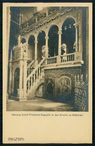 6x AK Bad Doberan Mecklenburg Vorpommern Innen und Außenansicht der Kirche 1915