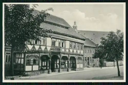 AK Lamspringe Gasthof zum Ratskeller an der Hauptstraße Ausspann R. Neumann 1933