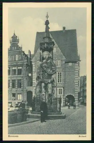 4x alte AK Postkarte Hansestadt Bremen Ratskeller Roland Rathaus Südportal