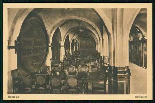 4x alte AK Postkarte Hansestadt Bremen Ratskeller Roland Rathaus Südportal
