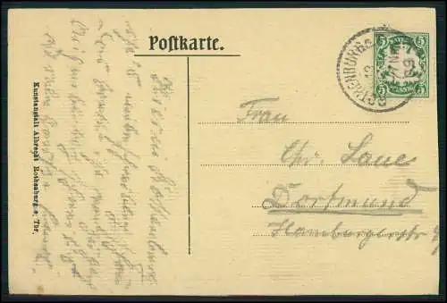 AK Künstler Rothenburg Tauber Der Meistertrunk 1631 signiert H. Chr. 1909 gel.