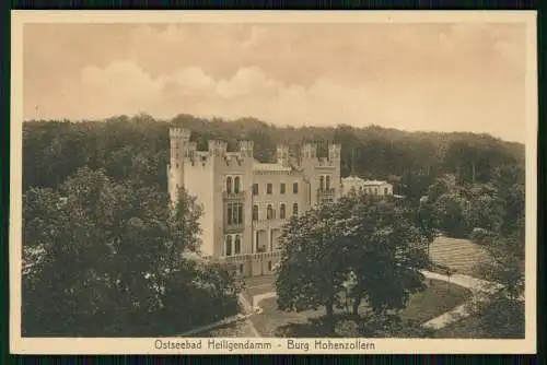 2x AK Ostseebad Heiligendamm Bad Doberan, Burg Hohenzollern und Kurhaus 1915