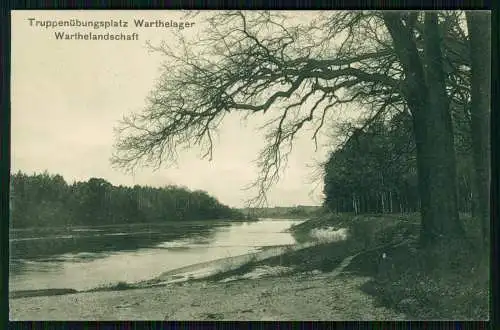 AK Poznań Posen, Warthelager, Truppenübungsplatz 1915 Feldpost gelaufen