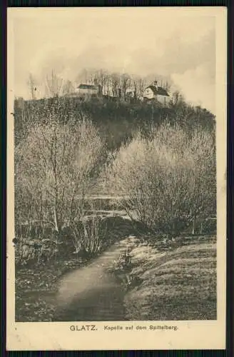 AK Kłodzko Glatz Königshain Kapelle auf dem Spittelberg 1915 Feldpost gelaufen