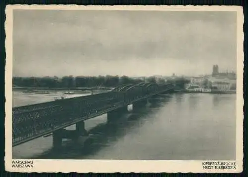 AK Warszawa Warschau Polen, Kierbedz-Brücke, Alexanderbrücke