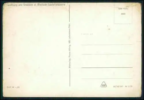 4x AK Saalburg Thüringen Stausee der Bleilochtalsperre Saaletalsperre 1939 gel.