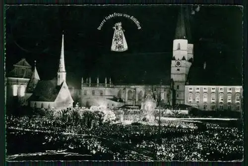 2x AK Altötting Lichterprozession Nacht Gnadenkapelle Grabaltar Bruder Konrad