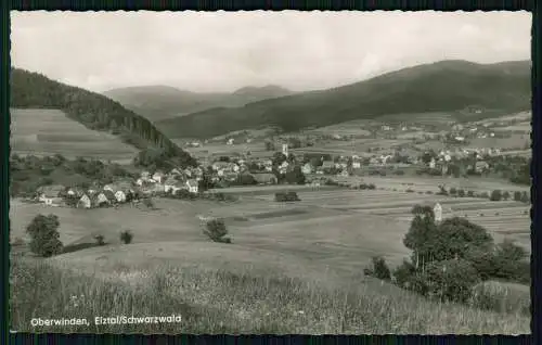 Foto AK Oberwinden Winden im Elztal Schwarzwald Blick auf den Ort mit Kirche