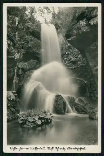 2x Foto AK Lichtenhain Sebnitz Bad Schandau Wasserfall Sächsische Schweiz