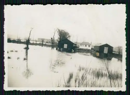 7x Foto Soldaten der Wehrmacht Hochwasser 1941 weitere Beschreibung Rückseite