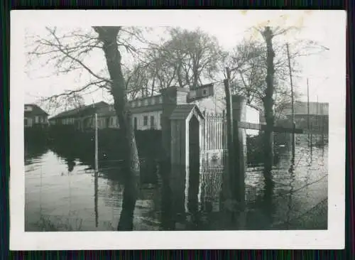 7x Foto Soldaten der Wehrmacht Hochwasser 1941 weitere Beschreibung Rückseite