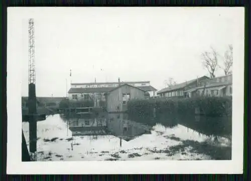 7x Foto Soldaten der Wehrmacht Hochwasser 1941 weitere Beschreibung Rückseite