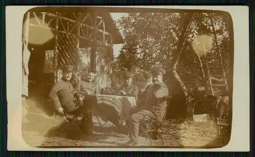 4x Foto Soldaten 1. WK mit kleine Ordensspange Säbel und Portepee 1915