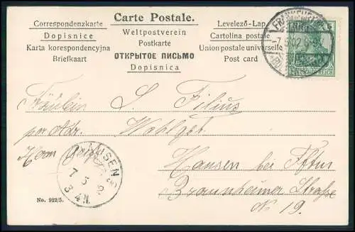 AK Liebespaar Tracht Bauern Österreich Ungarn Dorf - 1902 gelaufen Serie 922/5