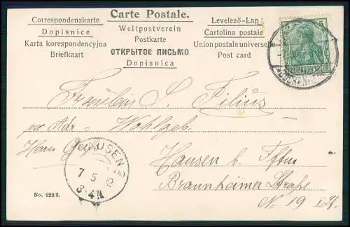 AK Liebespaar Tracht Bauern Österreich Ungarn Dorf - 1902 gelaufen Serie 922/3