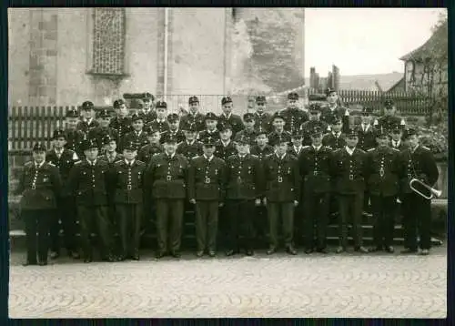 Foto 11x15cm Feuerwehr, Gruppenbild Männer in Uniform