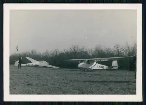 2x Foto Deutscher Segelflug, Segelflugzeug D-5087  D-5119  D-8200