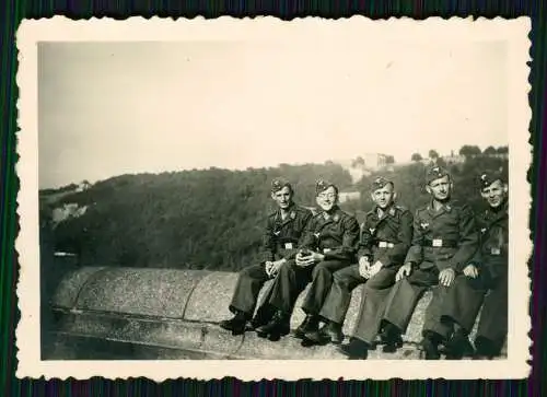 12x Foto Wehrmacht Soldaten Luftwaffe Fahrgastschiff uvm. bei Bingen Rhein 1940